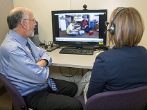 Dr. David Wacker & Dr. Alyssa Suess (former ILEND trainee) discussing telehealth case
